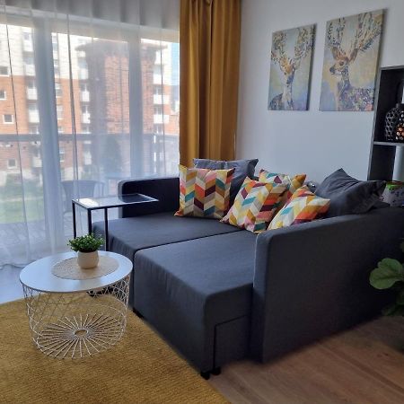 לודז' Apple Apartments - Wroblewskiego Prywatne Miejsce Parkingowe מראה חיצוני תמונה